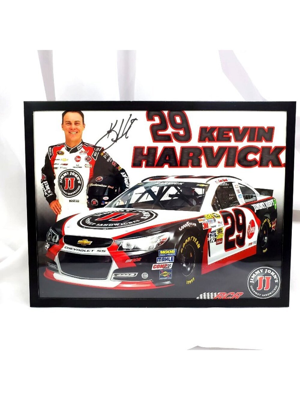 Kevin Harvick #29 Signed 2013 NASCAR Jimmy Johns‎ Framed Photo 11x9"